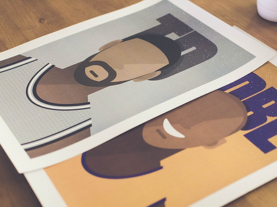NBA Prints basketball kobe bryant minimalist nba portrait tim duncan vector