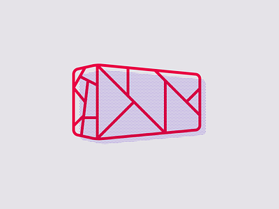 Illustration Style Tests: Polkaprint Geometry branding cardboard geometric headset illustration minimalist oculus saas two tone vector virtual reality yulio