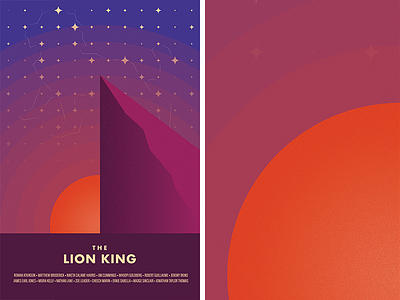 Circle of Life bauhaus canvas gallery geometric illustration lion king minimalist movie poster vector