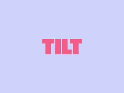 Tilt after effects animation branding geometric illustration minimalist motion motion graphics vector wordmark