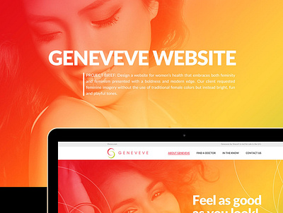 GENEVEVE WEBSITE design graphic design mockup web design wireframe