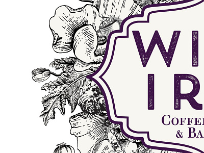 Wild Iris Coffeehouse Logo coffee logo wild iris