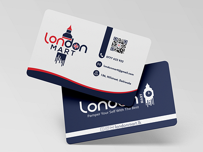 Business card for LondonMart branding design designer graphic design illustration uiux zaidiqbal