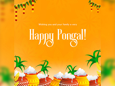 Happy Pongal! branding design designer graphic design illustration logo ui uiux vector zaidiqbal
