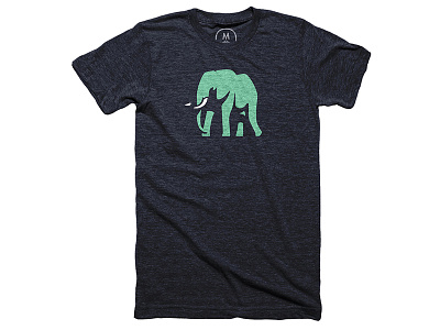 'Save the Elephants' on Cotton Bureau africa animal cotton bureau elephant logo t shirt