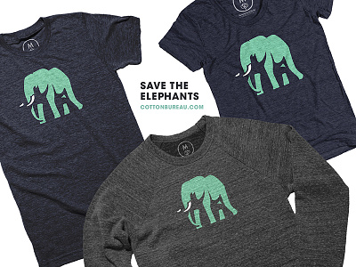 Save the Elephants is back! animals elephant illustration tshirt