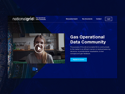 National Grid Gas Data Community header