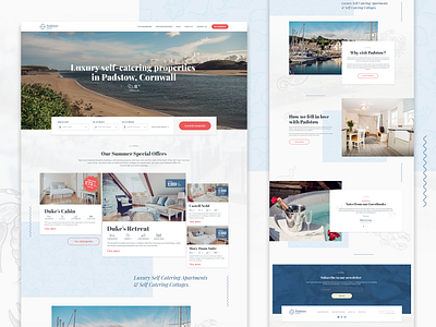 Travel/accomodation home page design