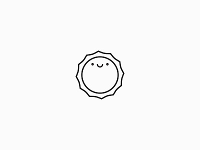 Cute Sun Icon cute cute illustration flat icon illustration logo minimal minimalist modern smiley smiley face summer summer camp summertime sun sunny sunny day sunrise thin line vector