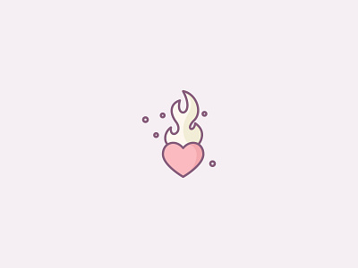 Flaming Heart Icon