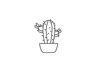 Cactus Icon cacti cactus cactus illustration cactuses design digital flat icon icon design illustration illustrator minimal minimalist modern nature plant plant illustration planter ui vector