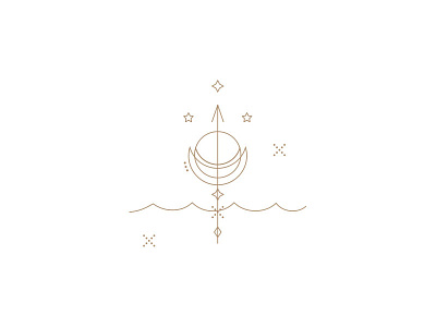 Boho Moon Arrow Icon