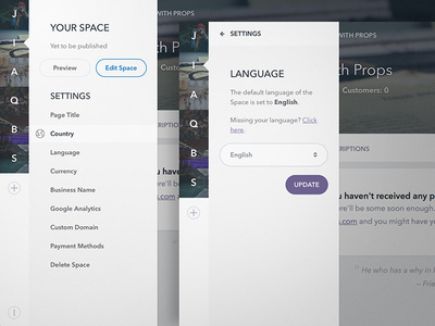 Spaces Sidebar Navigation Update