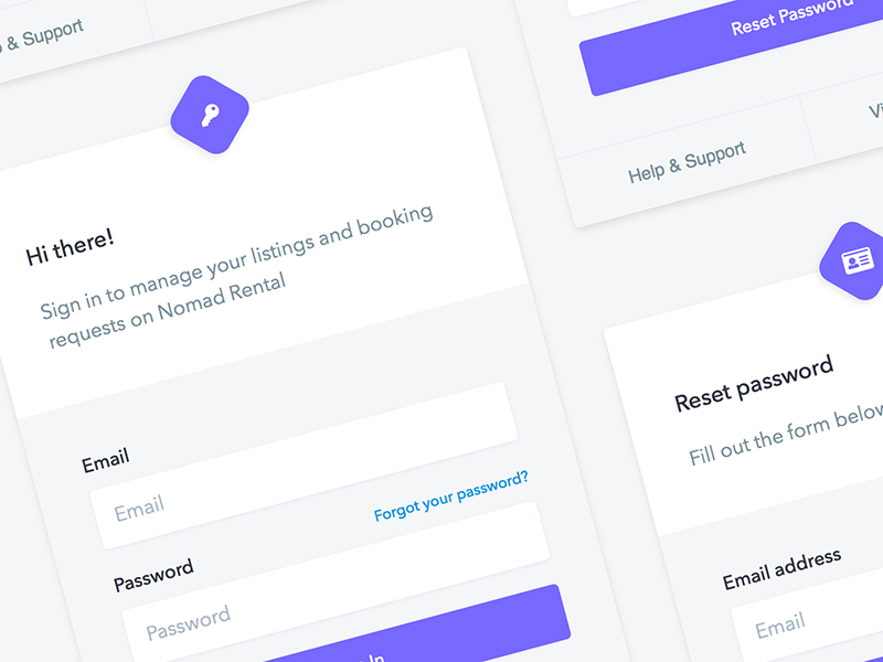 Simple login forms input fields password signup login forms