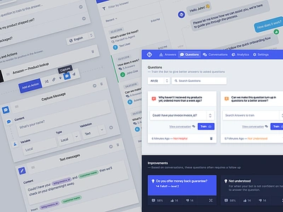 Chatbot UI Kit 🤖 - Freebie .xd admin backend chat dashboard forms free freebie gui kit ui ux wizard