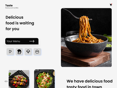 Tab restaurant landing page branding design figma landingpage logo ui uiux vector website