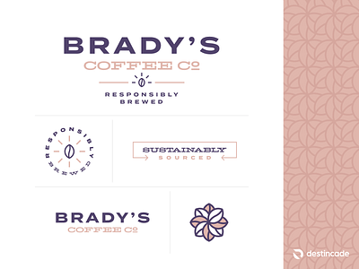 Brady's Coffee Co brand identity branding brew coffee coffee bean coffee logo coffee shop earthy eco friendly flat design geometric green logo design minimal modern natural neutrals organic sustainability sustainable