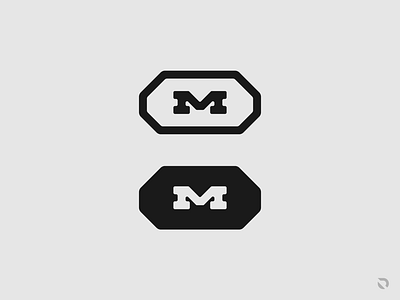 Beefy M Badge badge beefy custom exploration fat gym logo design logomark m monogram monogram logo solid solid logo strong thick lines tough workout