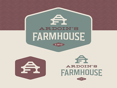 Ardoin's Farmhouse Inc afi barn boho branding clean country farm farmhouse flat flat design furniture house logo design monogram outdoor table vintage wood