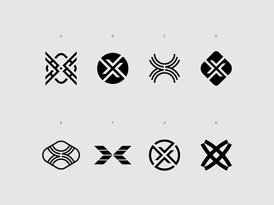 X Monograms badge branding check mark flat design geometric icon letter logo design minimal monogram x x logo