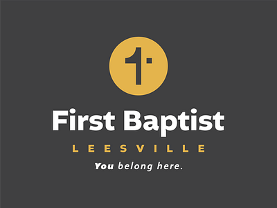 First Baptist Leesville 1 arrow ascend baptist branding christian church clean first flat design geometric growth logo logo design minimal one upward