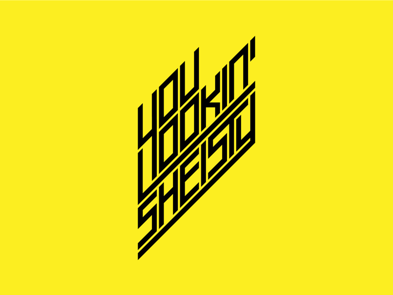 You Lookin’ Sheisty | Deltron 3030 calligraphy hand lettering minimal modern custom font font custom type type geometric logo logo design logo isometric geometric deltron 3030 band art custom typography typography custom lettering lettering