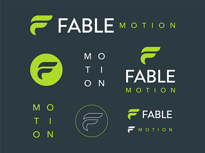 Fable Motion branding branding design clean custom icon f f monogram flat design geometric icon identity identity design letter f logo design logo design branding logomark logomarks minimal modern monogram simple