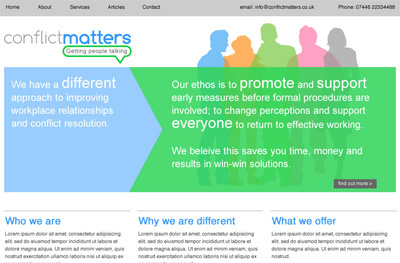 conflictmatters website home page
