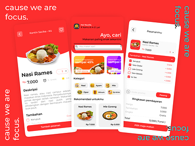 Focus - SMK Telkom Purwokerto food mobile app