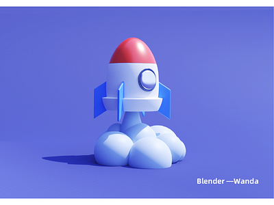 Blender Rocket 3d