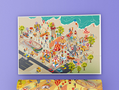 Festival Map Illustration branding graphic design map illustration