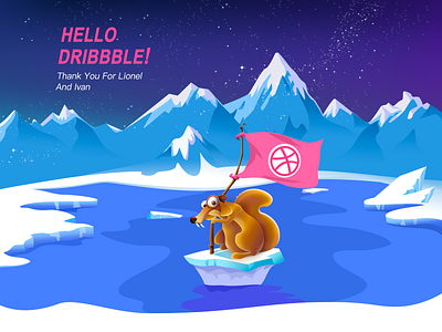 Hello Dribbble 品牌 插图 设计