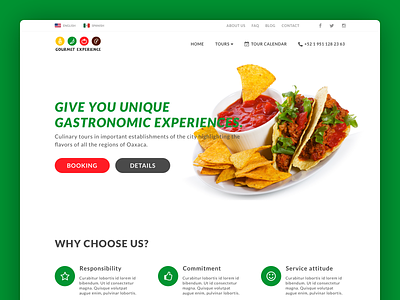 UI Gourmet Experience design diseño web food interfaces logo mexican food sketch app ui userinterface ux web website