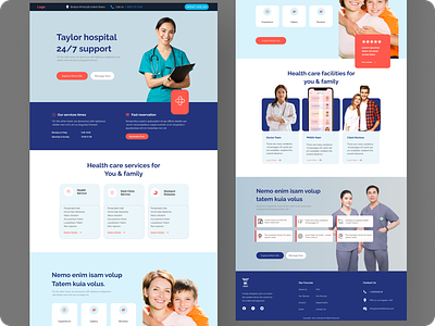 Medical Website Template Design