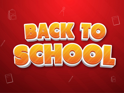 Back To School.
FREE VECTOR TEXT EFFECT