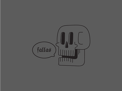 hella fallas 😂 agency dark humor iconography illustration skull