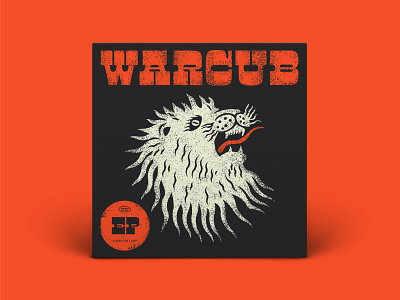 Warcub EP Artwork album album art album cover album cover design cd design ep illustration king lion lion head lionking music musicbed type typography vector vinyl warcub