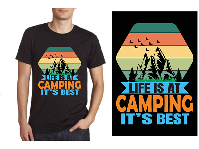 Camping T-shirt Design adventure camping tshirt design graphic design graphics t shirt design hiking tshirt design mountains t shirt design t shirt t shirt design