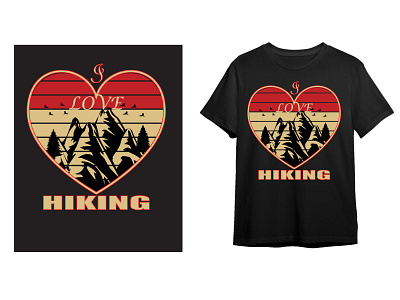 Hiking T-shirt Design