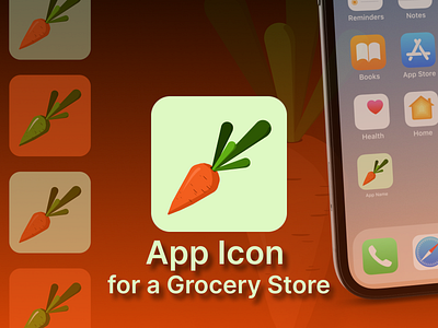 App Icon for a Grocery Store 005 app branding dailyui design graphic design illustration logo ui ux