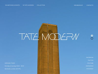 TATE MODERN WEBSITE DESIGN UX UI design ui ux