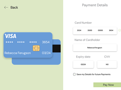 Card Payment Screen for Web card payment payment screen ui web webdesign