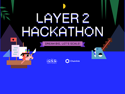 Layer 2 Hackathon by IOSG & Chainlink branding chainlink crypto defi eth figma graphic design hackathon illustration iosg layer2 readymag website
