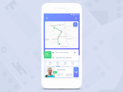 Car Booking App UI android booking car hybrid ionic ios map navigation ola online uber ui