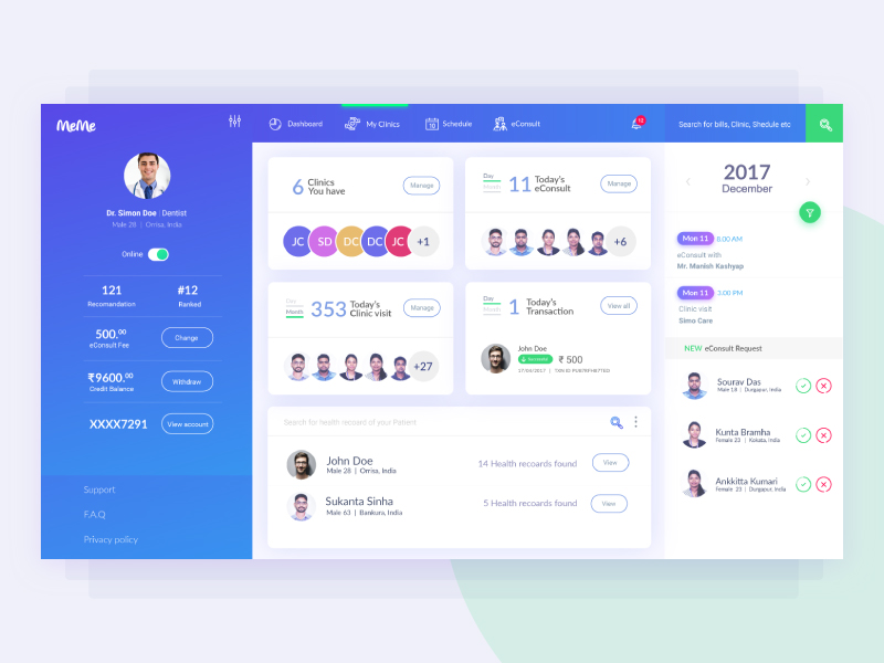 Meme Care Web App by UxdSat® on Dribbble