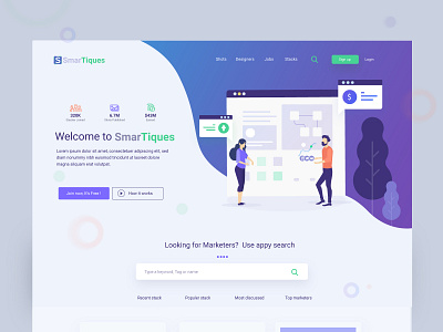 Smartiques Agency Landing Page