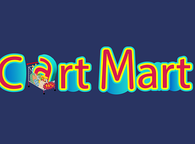 Cart Mart design illustration logo typography