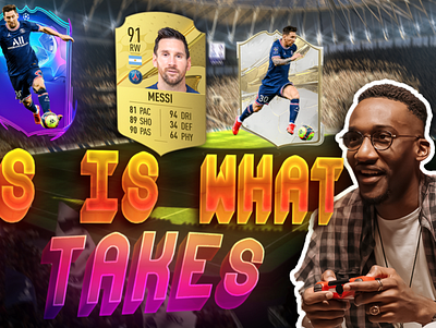 Fifa gaming thumbnail design graphic design illustration thumbnail