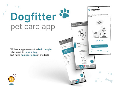 Dogfitter - ui/ux pet app app branding case study design mobile mobile app design mobile application mobileapp motion graphics pet app product design ui uiux ui design ux design