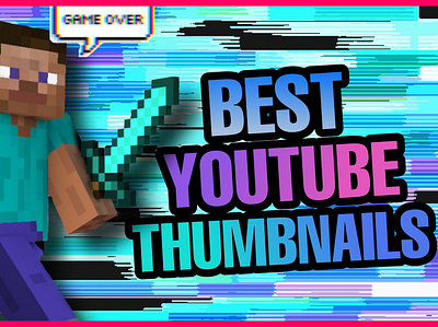 BEST YOUTUBE THUMNAILS branding dashboard design graphic design logo thumbnail typography